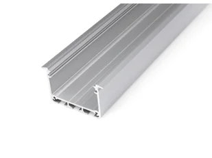 Profil aluminiowy INSO do taśm LED - Srebrny Surowy - 1m - Akcesoria do oświetlenia - miniaturka - grafika 1