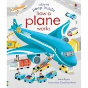 Obcojęzyczne książki dla dzieci i młodzieży - Lara Bryan Peep Inside How a Plane Works Board book) - miniaturka - grafika 1