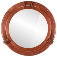 Lustra - vidaXL Lustro ścienne Porthole Ø50 cm aluminium i szkło - miniaturka - grafika 1