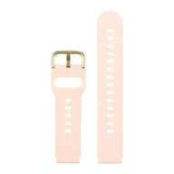 Akcesoria do zegarków - Pasek do smartwatch 20 mm różowy pastelowy silikon uniwersalny G - miniaturka - grafika 1