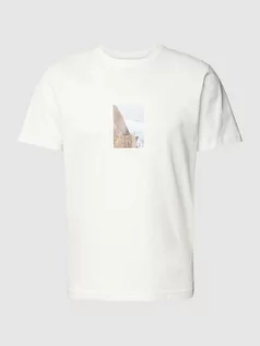 Koszulki męskie - T-shirt z czystej bawełny z nadrukiem z motywem model ‘ALOHA’ - grafika 1