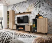 Meblościanki - Meblościanka Liam Z Kominkiem - miniaturka - grafika 1