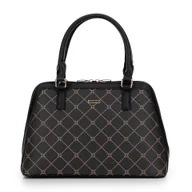 Torebki damskie - Damski kuferek w monogram czarny - miniaturka - grafika 1