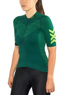 Koszulki i topy damskie - X-Bionic Damska koszulka z krótkim rękawem Twyce 4.0 Bike Zip Zielony sosnowy/zielony Amazonas XL - grafika 1