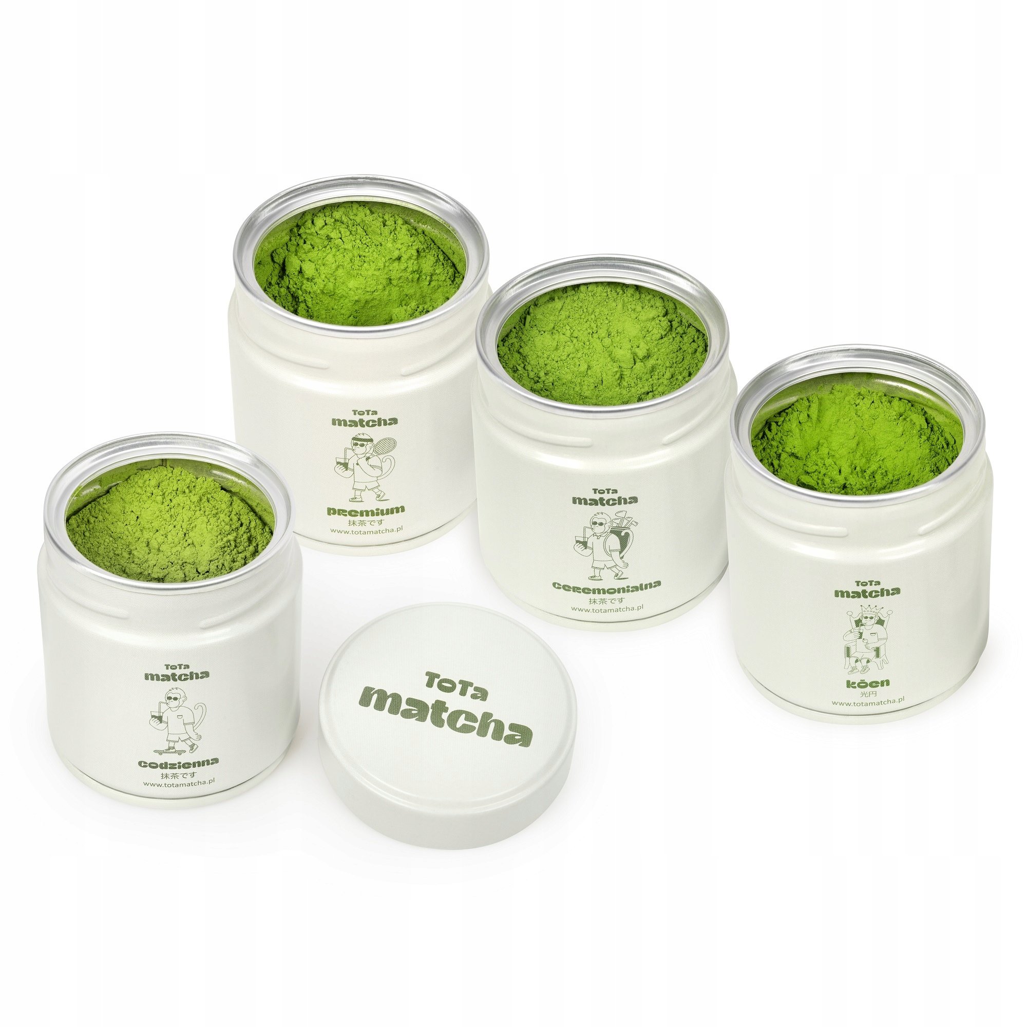 Zestaw 4 Japońskich match 30g ToTa Matcha