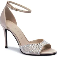 Sandały damskie - Guess Sandały na szpilce KABLE z dodatkiem skóry - miniaturka - grafika 1