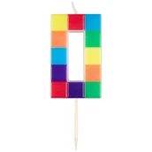 Urodziny dziecka - Świeczka urodzinowa 0 klocki - miniaturka - grafika 1