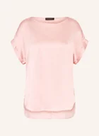 Bluzki damskie - Elena Miro Bluzka Z Satyny rosa - miniaturka - grafika 1