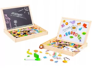 Edukacyjna duża wielofunkcyjna tablica magnetyczna Ecotoys - Zabawki interaktywne dla dzieci - miniaturka - grafika 1
