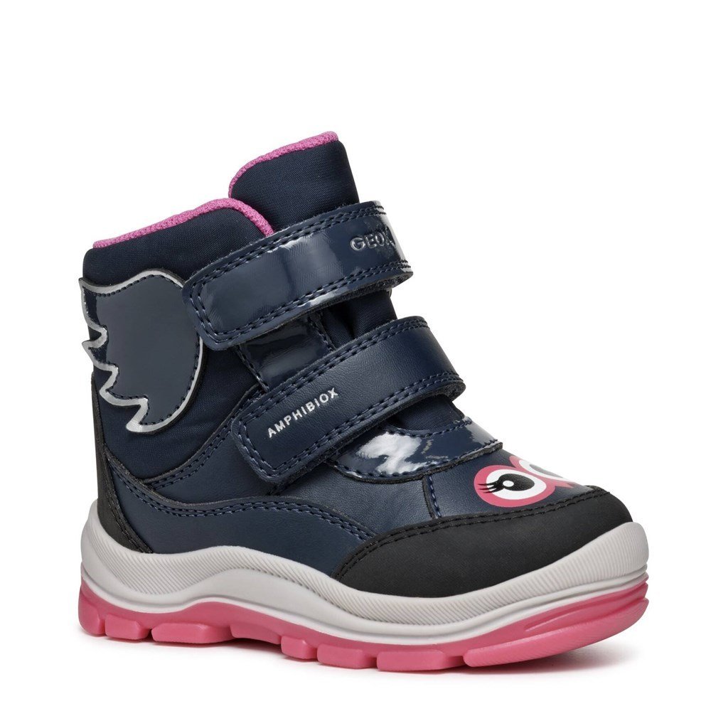 Buty Geox botki Navy Fuchsia B463WA054FUC4268
