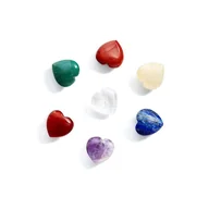 Masażery - Crystallove Naturalne kamienie energetyczne czakra – 7 CZAKR Urządzenia do masażu twarzy 7 ct - miniaturka - grafika 1