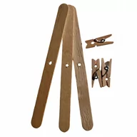 Świece - Drewniany Stabilizator Knota Z Klipsami Do Swieca - miniaturka - grafika 1