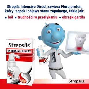 Reckitt Benckiser Healthcare POLAND) S.A. Strepsils Intensive Direct aerozol, 15ml - Przeziębienie i grypa - miniaturka - grafika 1