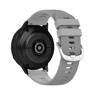 Pasek do zegarka Galaxy Watch Active 2 Silikon teksturowany Szary - Akcesoria do smartwatchy - miniaturka - grafika 1