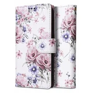 Etui i futerały do telefonów - TECH-PROTECT Wallet do Xiaomi Redmi Note 12 4G/LTE Kwiaty - miniaturka - grafika 1