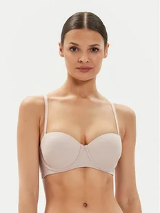 Tommy Hilfiger Biustonosz bardotka UW0UW05378 Beżowy - Biustonosze - miniaturka - grafika 1