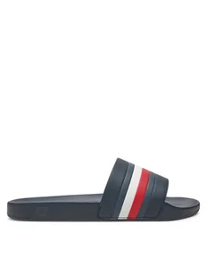 Tommy Hilfiger Klapki Pool Slide FM0FM05233 Granatowy - Klapki i japonki męskie - miniaturka - grafika 1