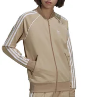 Bluzy sportowe damskie - Bluza adidas Originals Primeblue SST Track Jacket GN2944 - beżowa - miniaturka - grafika 1