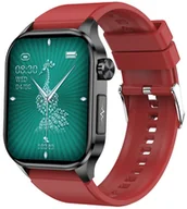 Smartwatch - Hagen HB30.14.535 Smartwatch HB30 Czarny na Czerwonym Pasku - miniaturka - grafika 1