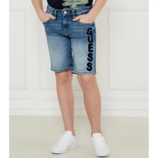 Guess Jeansowe szorty Regular Fit - Spodnie i spodenki dla chłopców - miniaturka - grafika 1