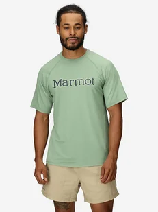 Marmot Koszulka funkcyjna "Windridge Graphic" w kolorze turkusowym - Koszulki sportowe męskie - miniaturka - grafika 1