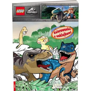 Lego Jurassic World Kolorowanka z naklejkami Nowa - Kolorowanki, wyklejanki Lego Jurassic World Kolorowanka z naklejkami Nowa - Kolorowanki, wyklejanki - miniaturka - grafika 1