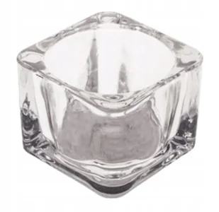 Świecznik szklany na tealight 4cm - Świeczniki - miniaturka - grafika 1