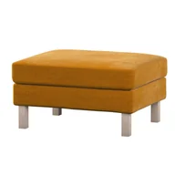 Pokrowce na meble - Dekoria pl pl Pokrowiec na podnóżek Karlstad miodowy 61 x 79 x 44 cm Velvet 622-704-23 - miniaturka - grafika 1