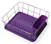 Suszarki do naczyń - KAMILLE Suszarka do naczyń KAMILLE fioletowa 0763C - miniaturka - grafika 1
