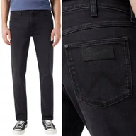 Spodnie męskie - Wrangler LARSTON SLIM TAPERED Film Noir ZWĘŻANE CZARNY DżINS W31 L32 - miniaturka - grafika 1