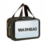Kosmetyczki, organizery i kuferki - Top Choice Washbag dwukomorowa kosmetyczka Czarny - miniaturka - grafika 1