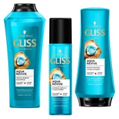Zestawy kosmetyków damskich - Zestaw do włosów szampon, ekspresowa odżywka, odżywka Gliss Kur - miniaturka - grafika 1