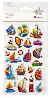 Zabawki kreatywne - Naklejki wypukłe statki latarnia morska 21szt Nowa - miniaturka - grafika 1