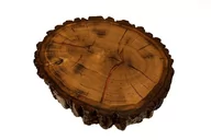 Ławy i stoliki kawowe - Blat Z Plastra Drewna Żywica Epoksydowa 43 X 43 X 5,5 cm Pdob_130013_Z00 / Wood & Resin - miniaturka - grafika 1