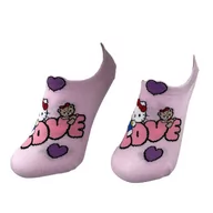 Skarpetki damskie - Skarpetki Bawełniane Stopki Różowe Hello Kitty Damskie 36-40 - miniaturka - grafika 1
