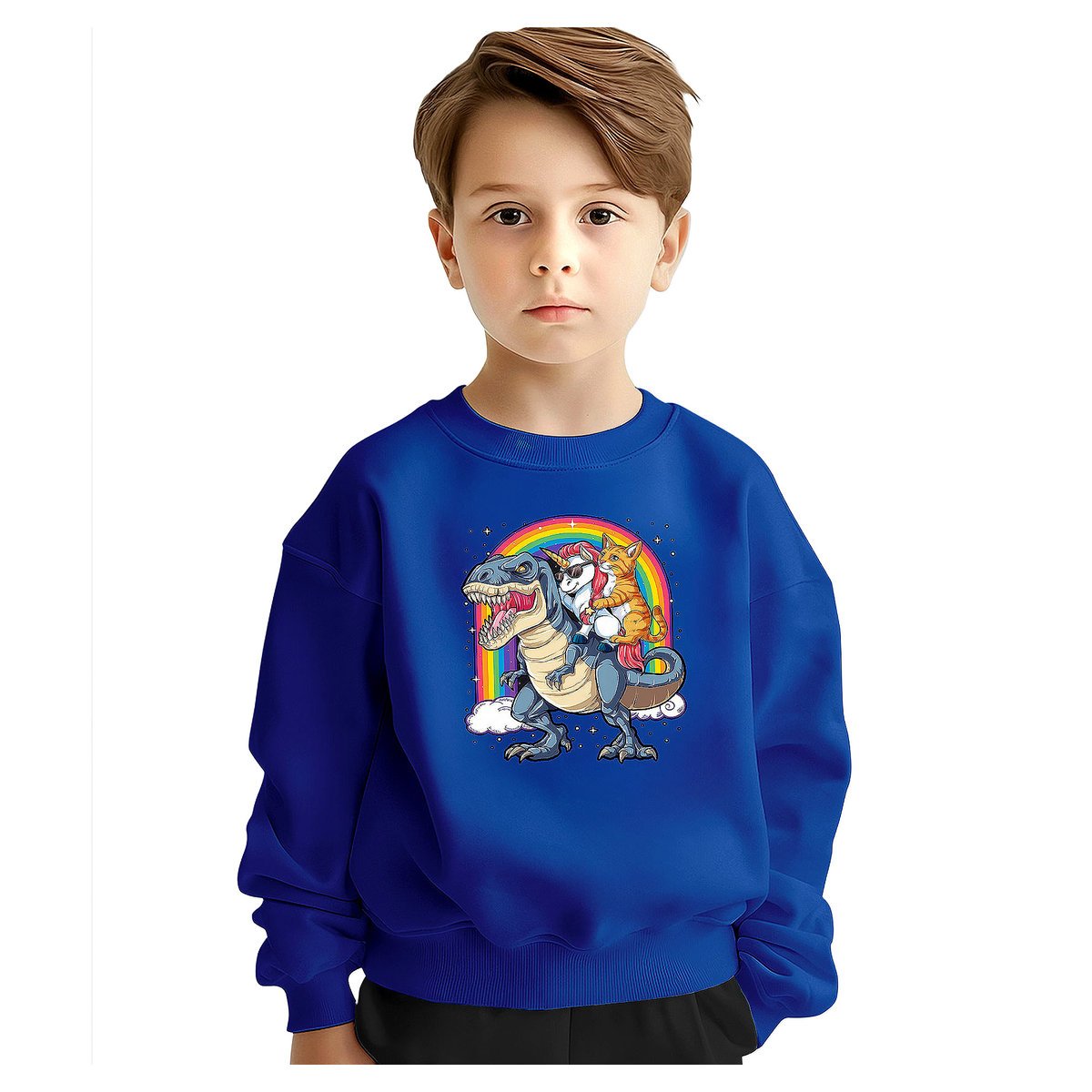 BLUZA DZIECIĘCA JEDNOROŻEC UNICORN DINOZAUR 122-128 DLA CHŁOPCA DZIEWCZYNKI