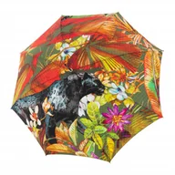 Parasole - Elegance Boheme Animale - luksusowy parasol damski z nadrukiem - miniaturka - grafika 1