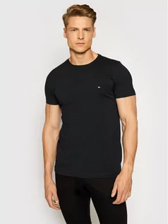 Koszulki męskie - Tommy Hilfiger T-Shirt 867896625 Czarny Slim Fit - grafika 1