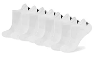 Skarpetki damskie - FM London Męskie skarpety sportowe, uniseks, 8 sztuk, 100% bawełna, średnia waga, taliowane, biały, 35-38 EU - miniaturka - grafika 1
