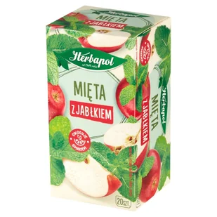 Herbapol herbatka ziołowa mięta z jabłkiem 30g/ 20tb - Herbata - miniaturka - grafika 1