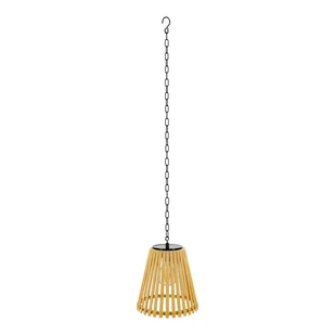 Kingfisher International Lampa wisząca solarna Bamboo 3000 K IP44 - Lampy ogrodowe - miniaturka - grafika 1