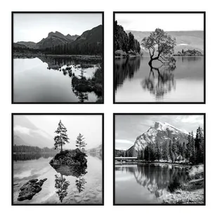 Zestaw obrazów DECOBOX 018DB, 4 x 30 x 30 cm - Obrazy i zdjęcia na płótnie - miniaturka - grafika 1