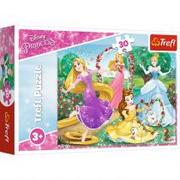 Puzzle - Trefl Puzzle 30 Być księżniczką Disney Princess - miniaturka - grafika 1