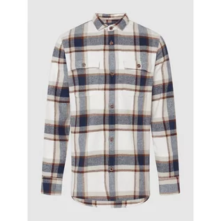 Koszule męskie - Koszula flanelowa o kroju regular fit z bawełny - Colours & Sons - grafika 1