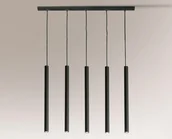 Lampy sufitowe - Shilo lampa wisząca Yabu 5xMR11 czarna 5528 - miniaturka - grafika 1