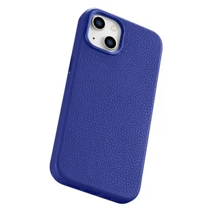 iCarer Litchi Premium Leather Case skórzane etui iPhone 14 magnetyczne z MagSafe ciemnoniebieski (WMI14220709-DB) - Etui i futerały do telefonów - miniaturka - grafika 13