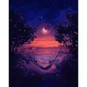 Malowanie po numerach - Twoje Hobby Malowanie po numerach czarne płótno - Nocna... - miniaturka - grafika 1