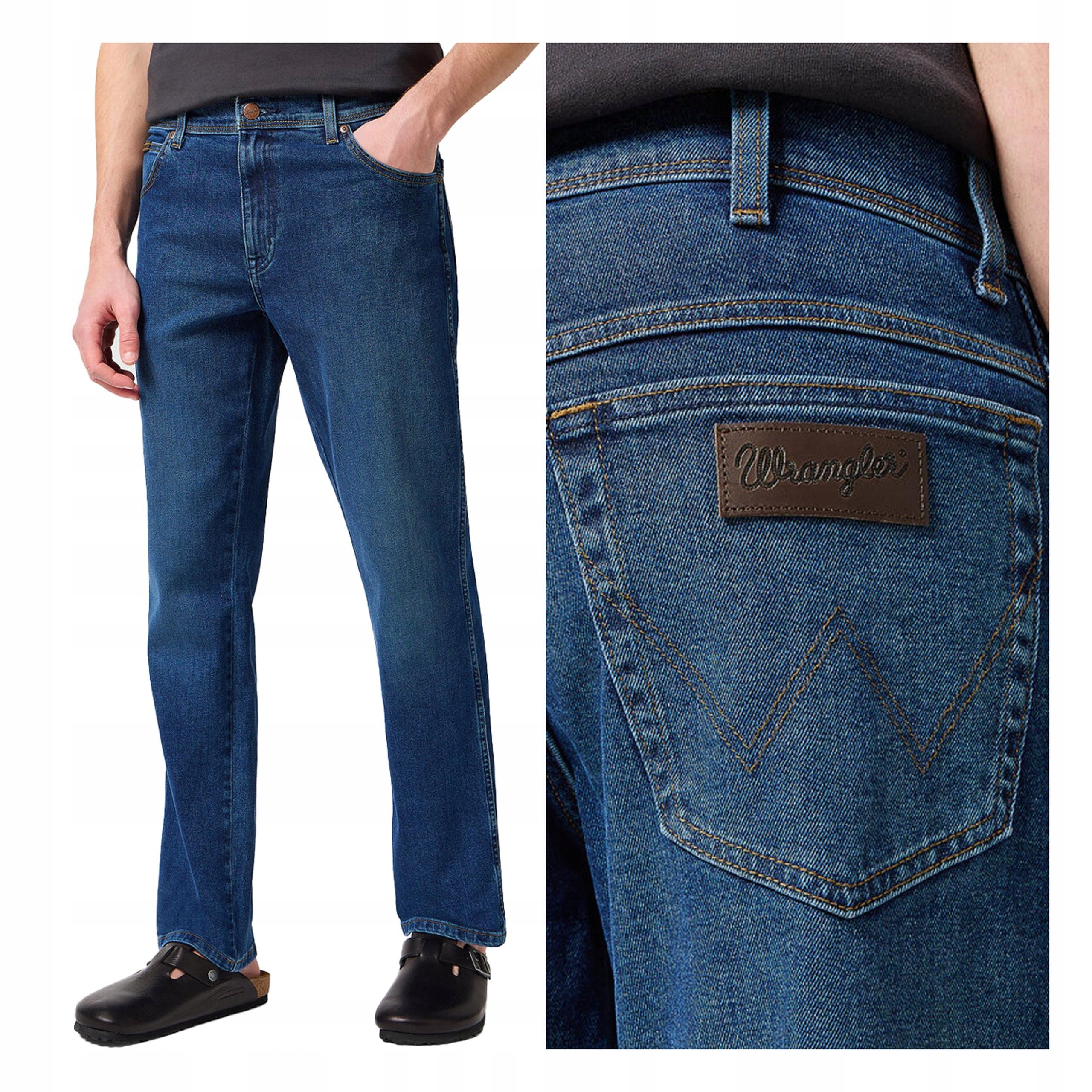 Męskie spodnie jeansowe proste Wrangler Texas 32/32