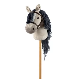Koń na kiju HOBBY HORSE - SZARY - by Astrup - Maskotki i pluszaki - miniaturka - grafika 1