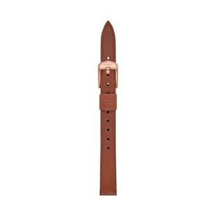 Fossil Pasek do zegarka damski 12 mm LiteHide skóra brązowa, S121028, brązowy, 12 mm, Casual - Paski - miniaturka - grafika 1